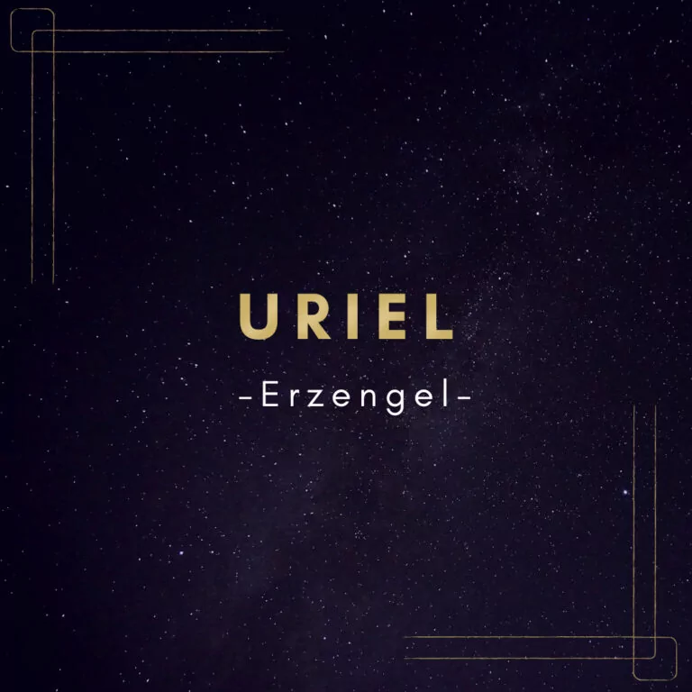 Text mit der Beschriftung "Erzengel Uriel". Symbolbild für einen Erzengel-Artikel.